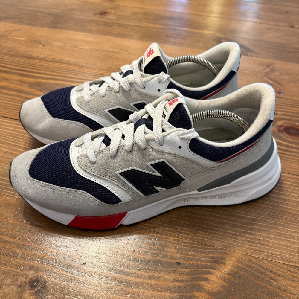 New Balance 997R Grey Blue Suede Mesh Sneakers U997REB Mens Size 13 Classic